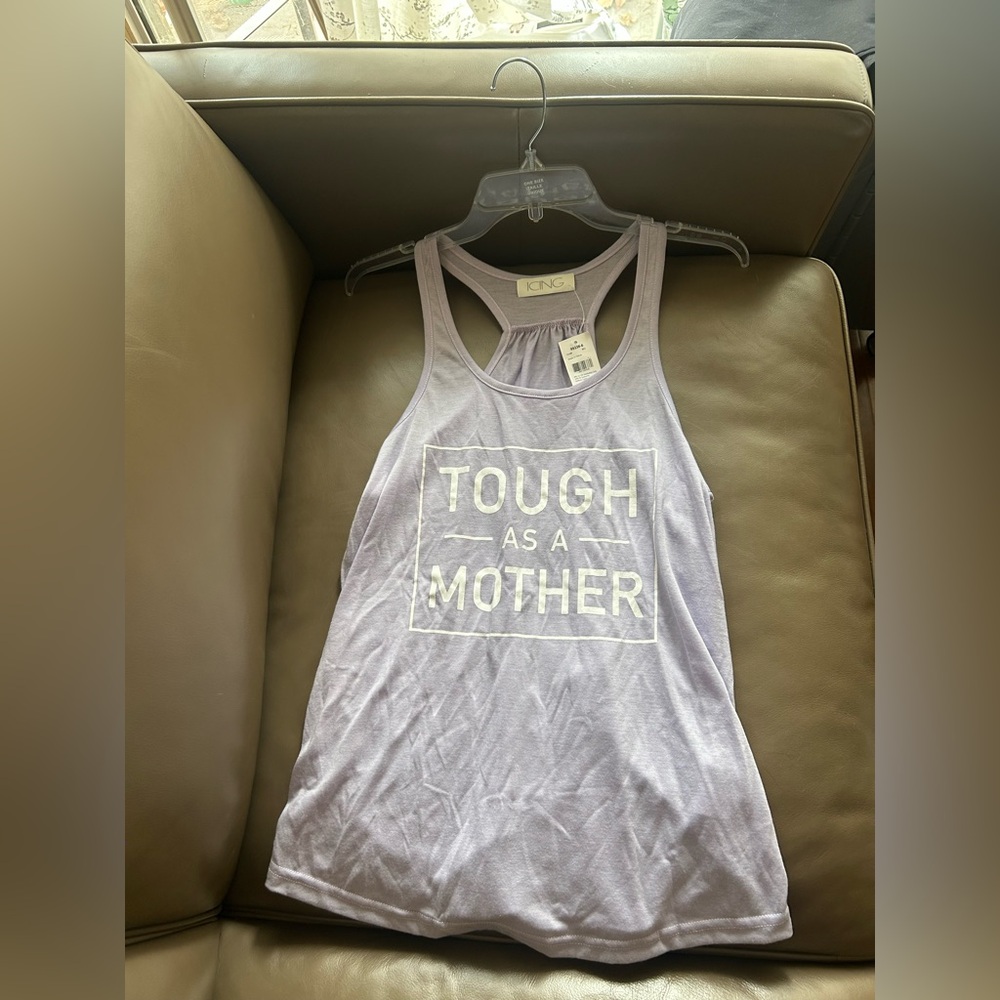 Icing Lavender 'Tough As A Mother' Tank Top